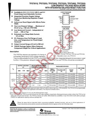 TPS7325QD datasheet  